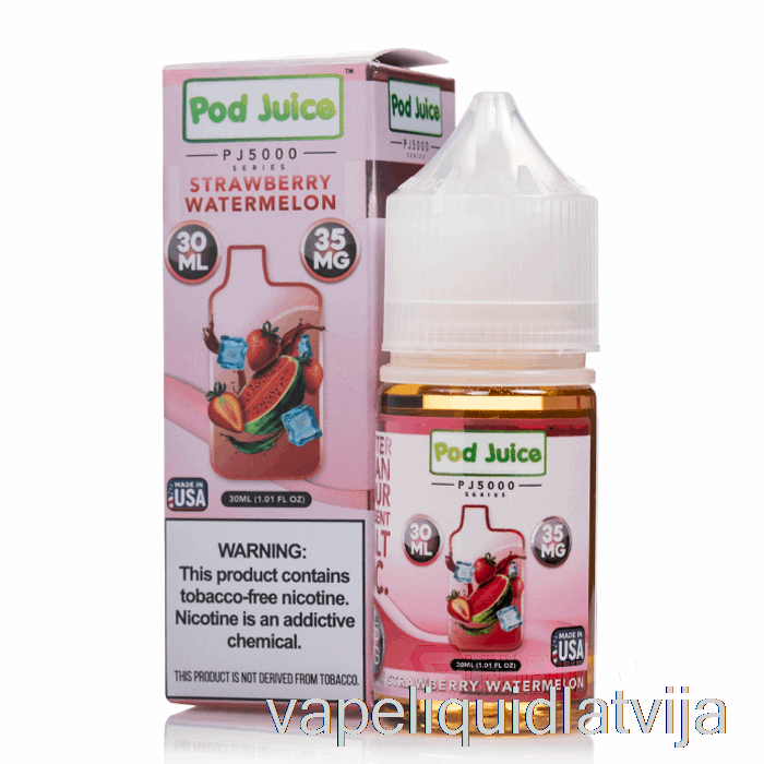 Zemeņu Arbūza Pāksts Sula Pj5000 - 30ml 35mg Vape šķidrums